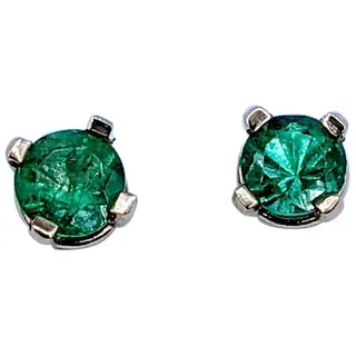 Gorgeous .25ctw Emerald Stud Earrings