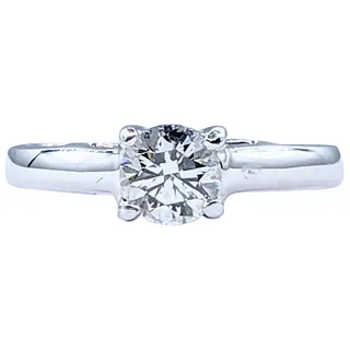 Tolkowsky Diamond Solitaire Ring