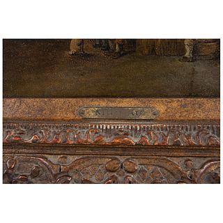 THEOBALD MICHAU HOLANDA 1676 - 1765 INTERIOR DE TABERNA Óleo sobre tela Firmado 18 x 26 cms | THEOBALD MICHAU HOLLAND 1676 - 1765 INTERIOR DE TABERNA 