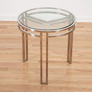 Modernist chrome plated occasional table