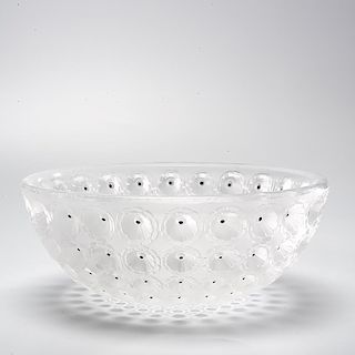Lalique frosted glass "Nemours" bowl