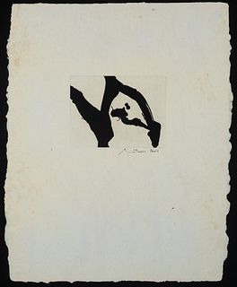 Robert Motherwell - Calligraphic Study II, 1976