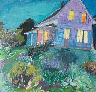Henry Finkelstein - "House Lit Up at Night"