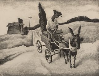 Thomas Hart Benton - "Lonesome Road" 1938