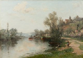 Maurice Levis - "La Seine à Hertlay"