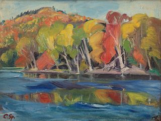 Carl Sprinchorn - "Autumn on the Penobscot (The Bend at Matagamon)" 1944