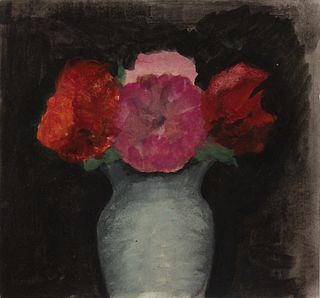 Robert Kulicke - Flowers in White Vase