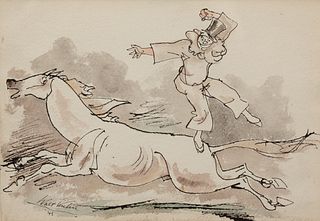 Walt Kuhn - "Clown on White Horse, Allez-oop!" 1941