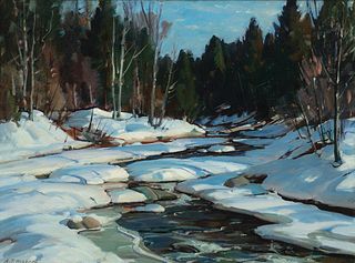 Aldro Thompson Hibbard - Winter River