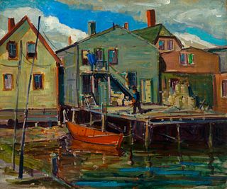 Clayton Leroy Morse - Lubec Docks