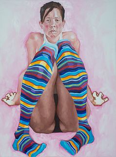 Courtney Brecht - "Candy-Striped Legs" 2004