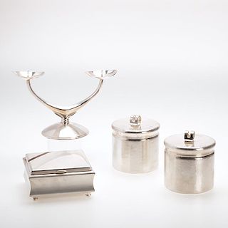 Group (4) WMF Silver plated table accessories