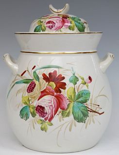 Large Ironstone Covered Pot