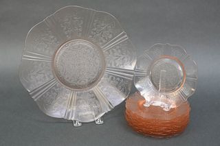Carnival Glass Luncheon Set