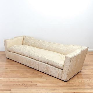 James Mont silk upholstered sofa