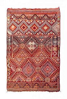 A Moroccan Wool Rug 7 feet 7 inches x 5 feet 1 inch.