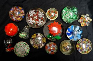 15 Glass Paperweights