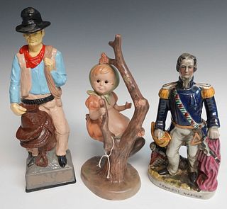 Three Pottery Figures