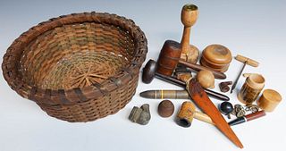 Basket and Wooden Accessories