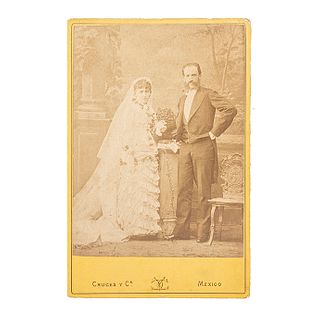Cruces y Campa/ Becerril, Lorenzo/ Winther, N./ Varios. Álbum Fotográfico. México, finales del S. XIX. 14 cabinet, 8 tarjetas de visita