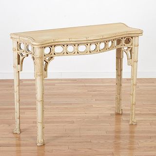 Decorator bamboo-carved console table