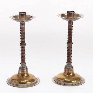 Manner Liberty & Co. silver plated candlesticks