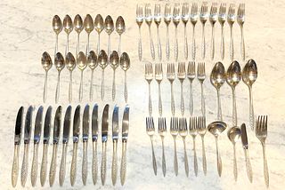 Sterling Silver Wallace Spanish Lace 57 pc Flatware