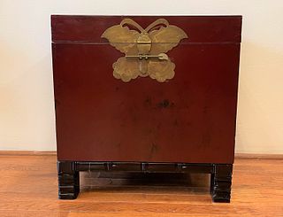 Chinese Chest with Butterfly Closure