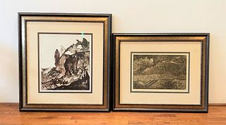 Signed Lithographs by Veda & Meda Rives