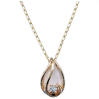 Delicate Diamond & 14K Gold Pendant Necklace