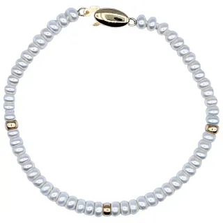 Delicate Cultured Pearl & 14K Gold Bracelet