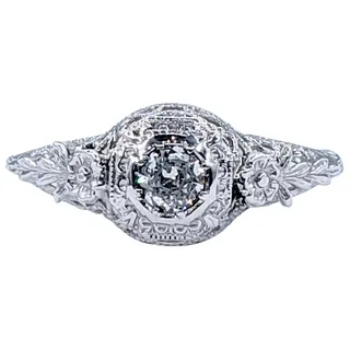 Fine Art Deco Diamond Engagement Ring
