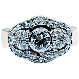 Stunning Midcentury .62ctw Diamond Anniversary Ring