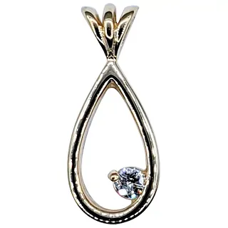 Stylish & Simple Diamond Drop Pendant