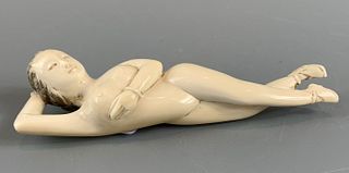 CHINESE CRAVED IVORY NUDE LADY,L15CM ,WEIGHT 101.5G