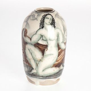 Rene Buthaud ceramic faience vase