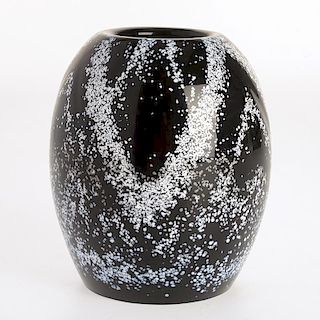 Unusual Legras mottled glass vase