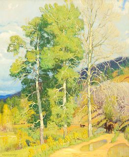 E. Martin Hennings (1886–1956) — Along the Canyon Road