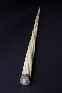 Antique Narwhale Tusk Walking Stick, circa 1850