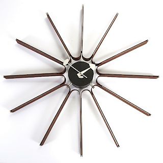George Nelson & Associates "Spike" wall clock