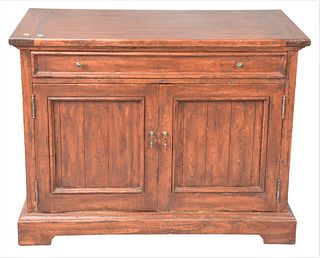 Bausman and Company Custom Buffet, having one drawer over two doors, height 32 inches, top 22" x 42", Provenance: David and Cynthia Kim, 22 Stoney Wyl