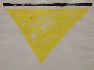 Alexander Liberman (Russian/American, 1912-1999), untitled, 1970, gouache on paper; signed and dated lower right "Liberman 70", sheet: 22" x 30". Prov