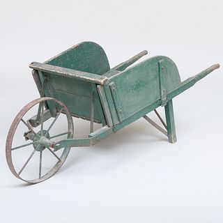 Rustic Green Painted Wagon