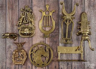 Collection of brass items, 19th/20th c.