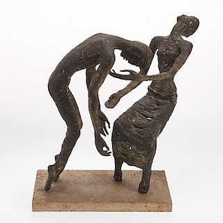Manner of Nathaniel Kaz, bronze sculpture