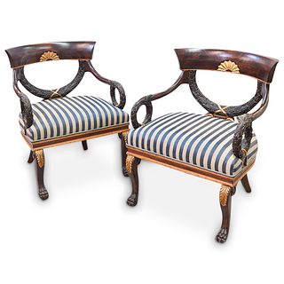 Pair of Italian Carved Chairs