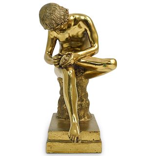Greco Roman "Spinaro" GIlt Bronze Sculpture