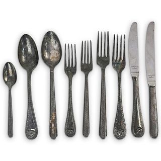 (9 Pc) Misc. Versace Rosenthal Silver plated Utensils