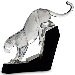 Swarovski Crystal Soulmate Panther Sculpture
