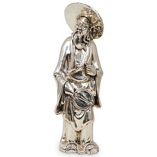 Mexican Silver Overlaid Chinese Figure